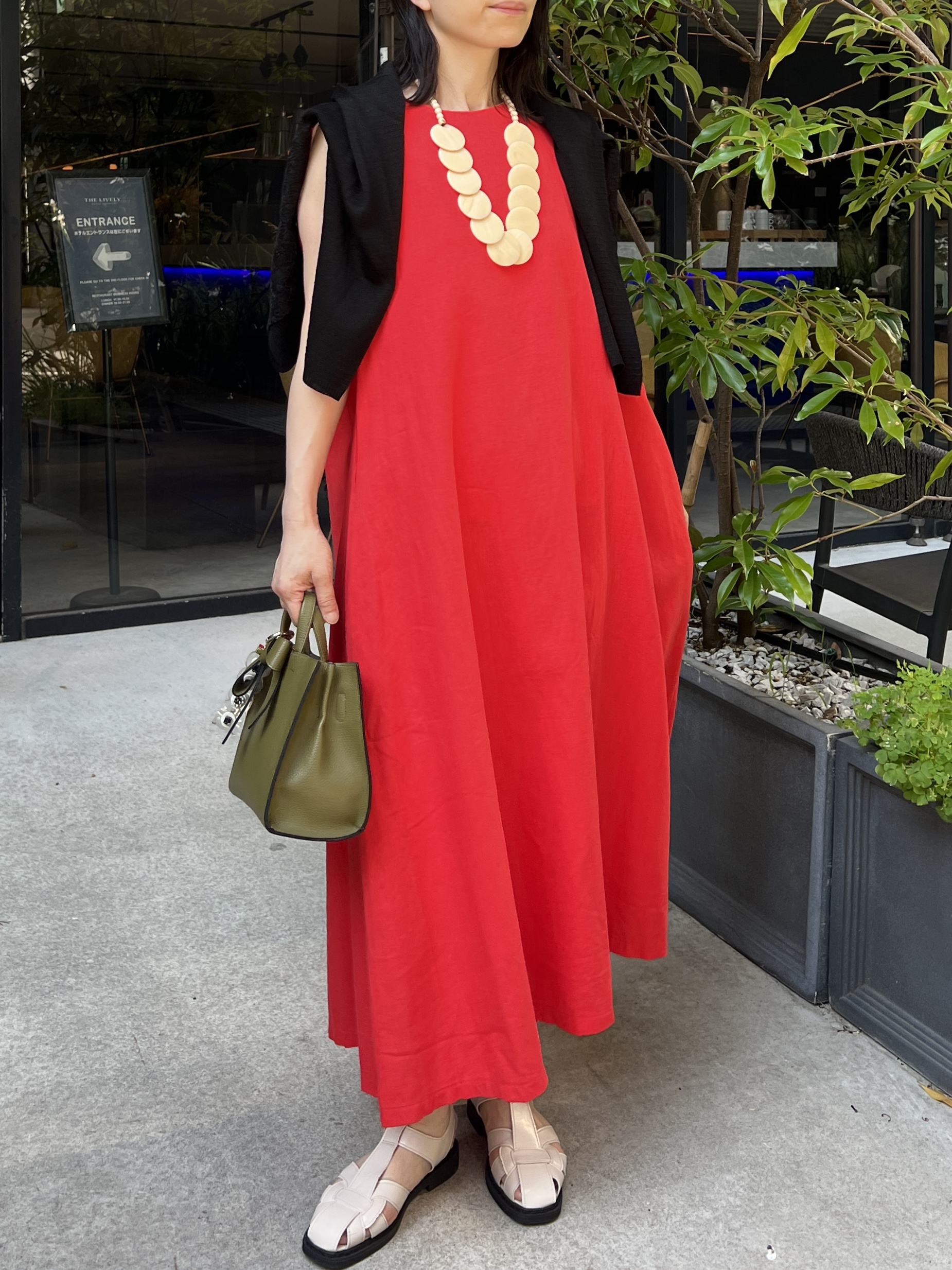 芦屋ミューマンエイチ ティアードワンピース ロングワンピース